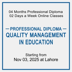 Professional Diploma of Quality Management in Education (PDQME)